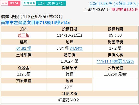 高雄左營拍賣大樓-2