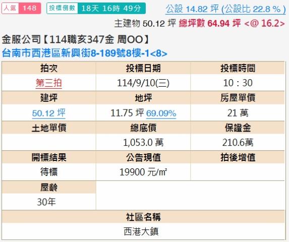 台南西港大樓法拍-2