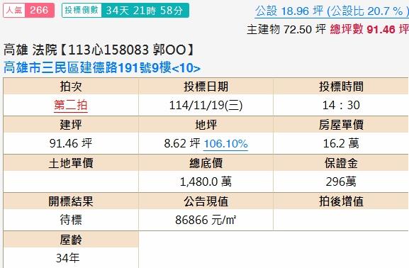 高雄三民區法拍大樓-2