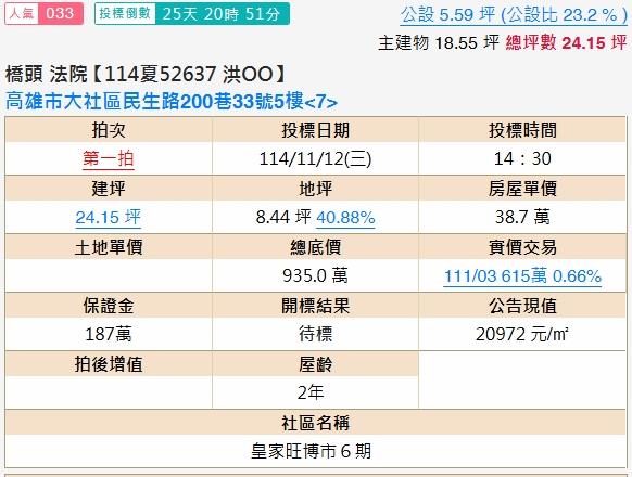 高雄大社公寓法拍-2