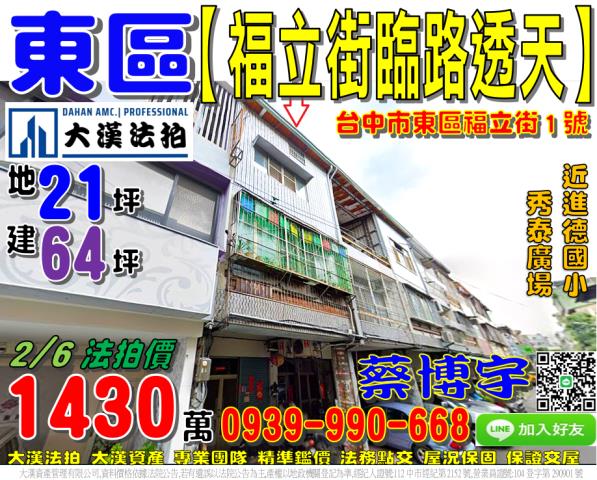 東區福立街法拍屋透天