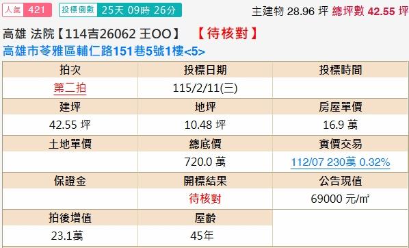 苓雅公寓法拍-2