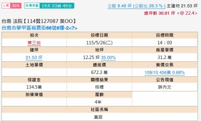 台南學甲大樓拍賣-2