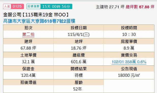 高雄大寮法拍透天-2