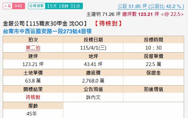 中西區透天法拍-2