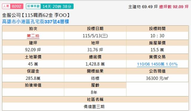 高雄小港透天法拍-2