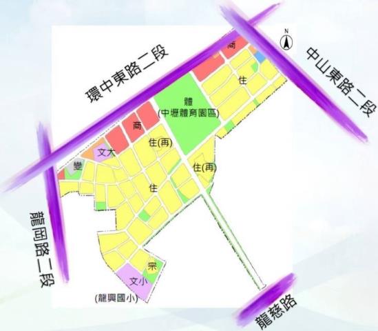 中壢體育園區重劃建地